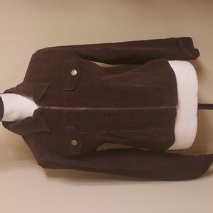 SO Women's Chocolate Brown Corduroy Jacket
